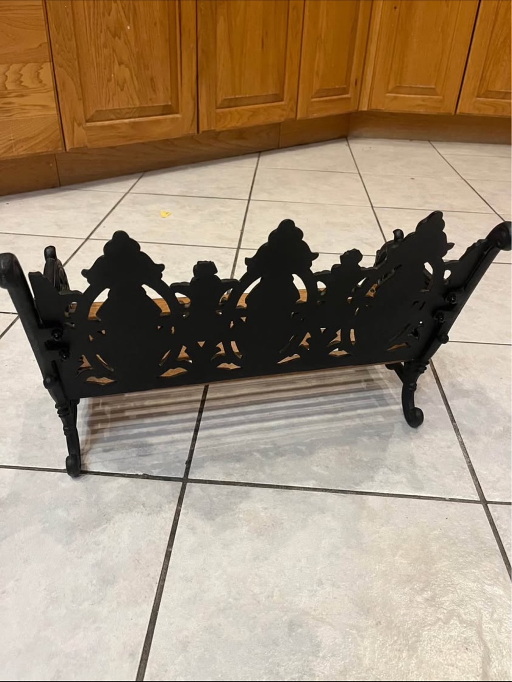 Antique Cast Iron And Wood Bench. RARE ART NOUVEAU - Picture 3 of 4